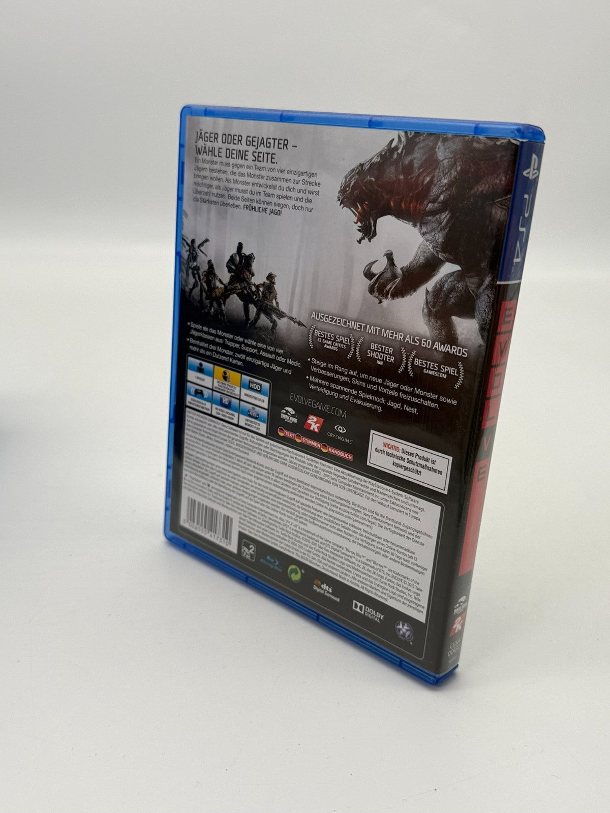 Evolve Sony Playstation 4 + Schuber Sehr guter Zustand CIB OVP