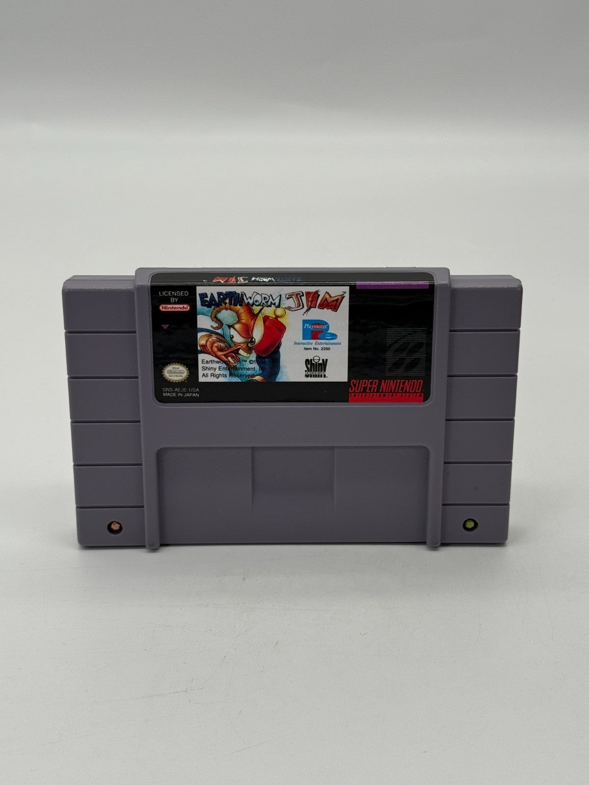 Earthworm Jim Super Nintendo SNES NTSC-U/C bon - très bon livret + cartouche