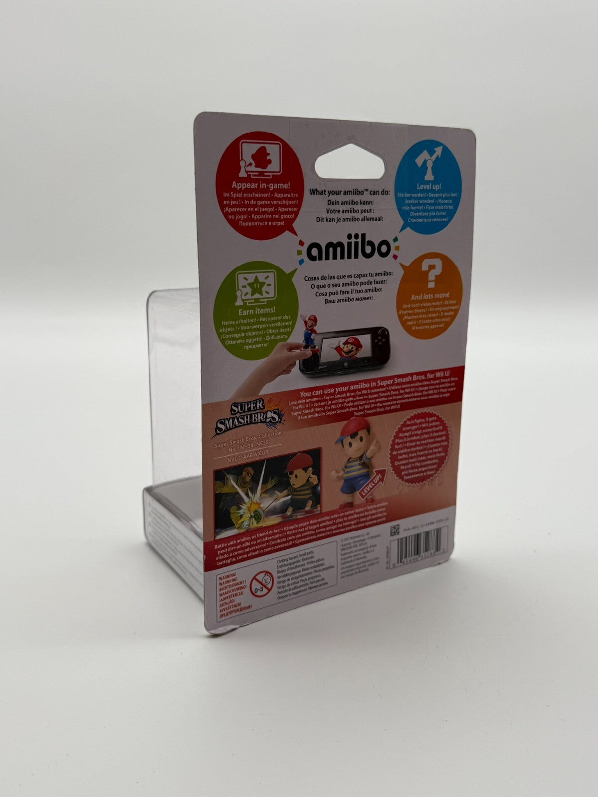 Super Smash Bros. Ness No. 34 Amiibo 3DS Wii U Switch New & Unused