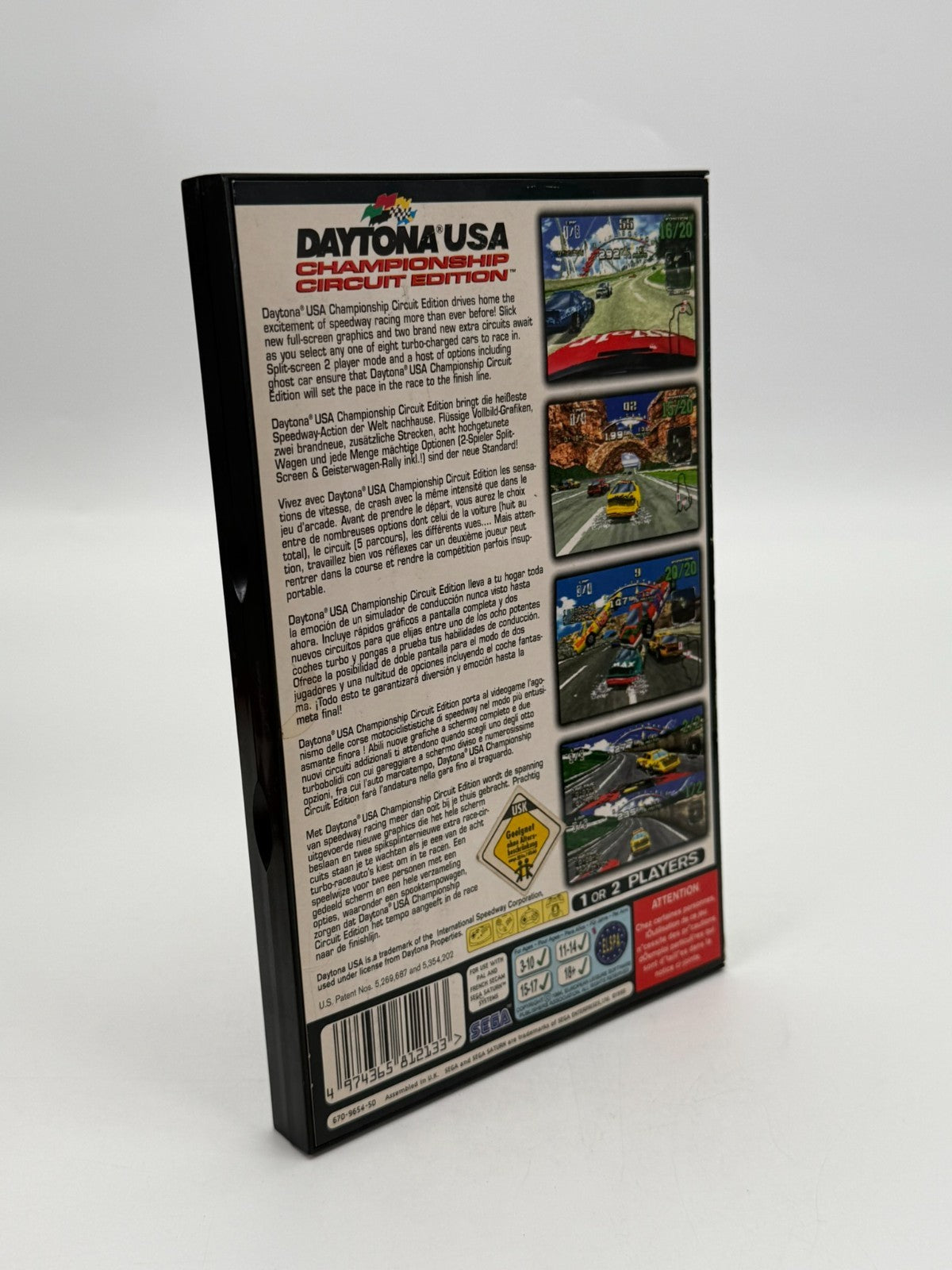 Daytona USA Championship Circuit Edition Sega Saturn bon état CIB OVP