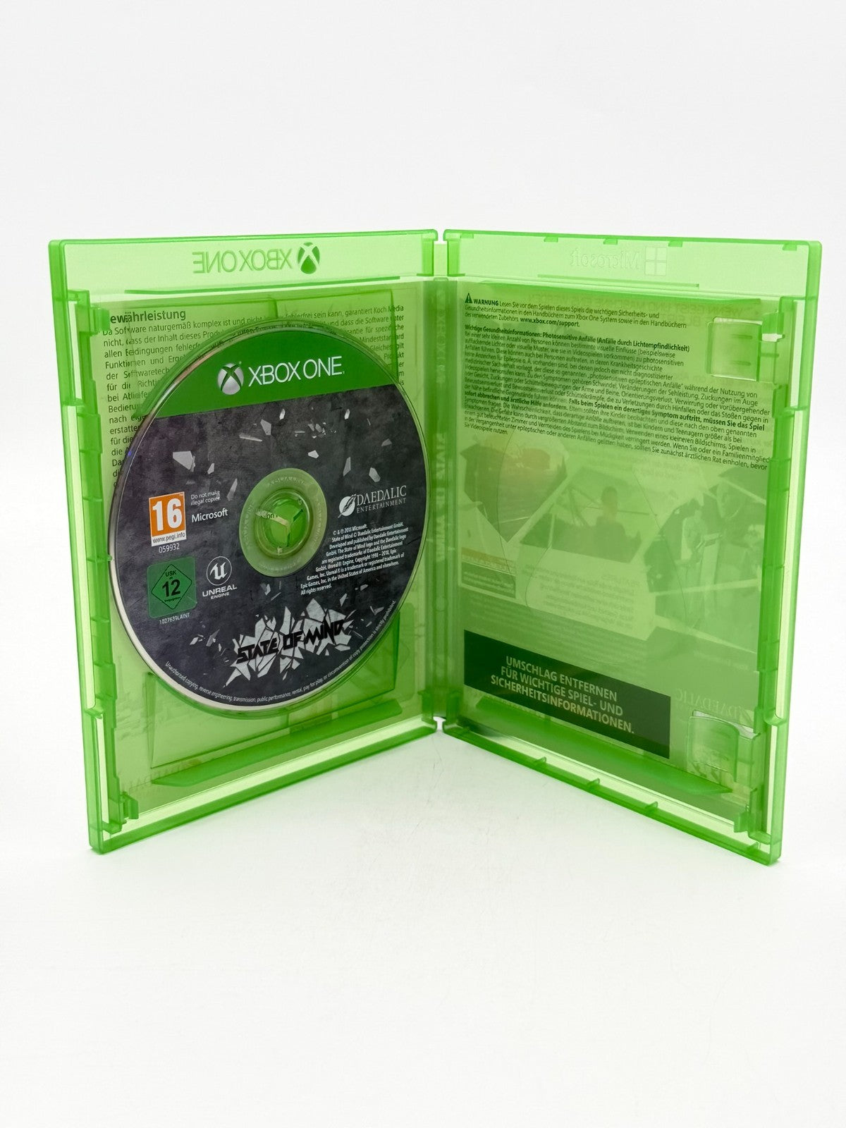 State Of Mind Microsoft XBox One Très bon état Emballage d'origine