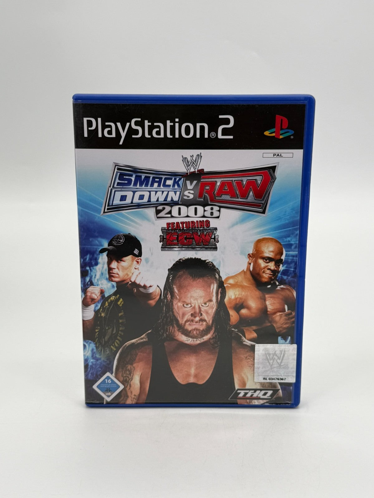 WWE Smack Down vs. Raw 2008 Sony Playstation 2 guter Zustand CIB OVP