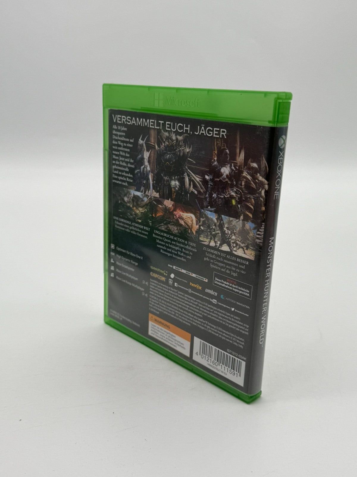 Monster Hunter World Microsoft XBox One Très bon état Emballage d'origine