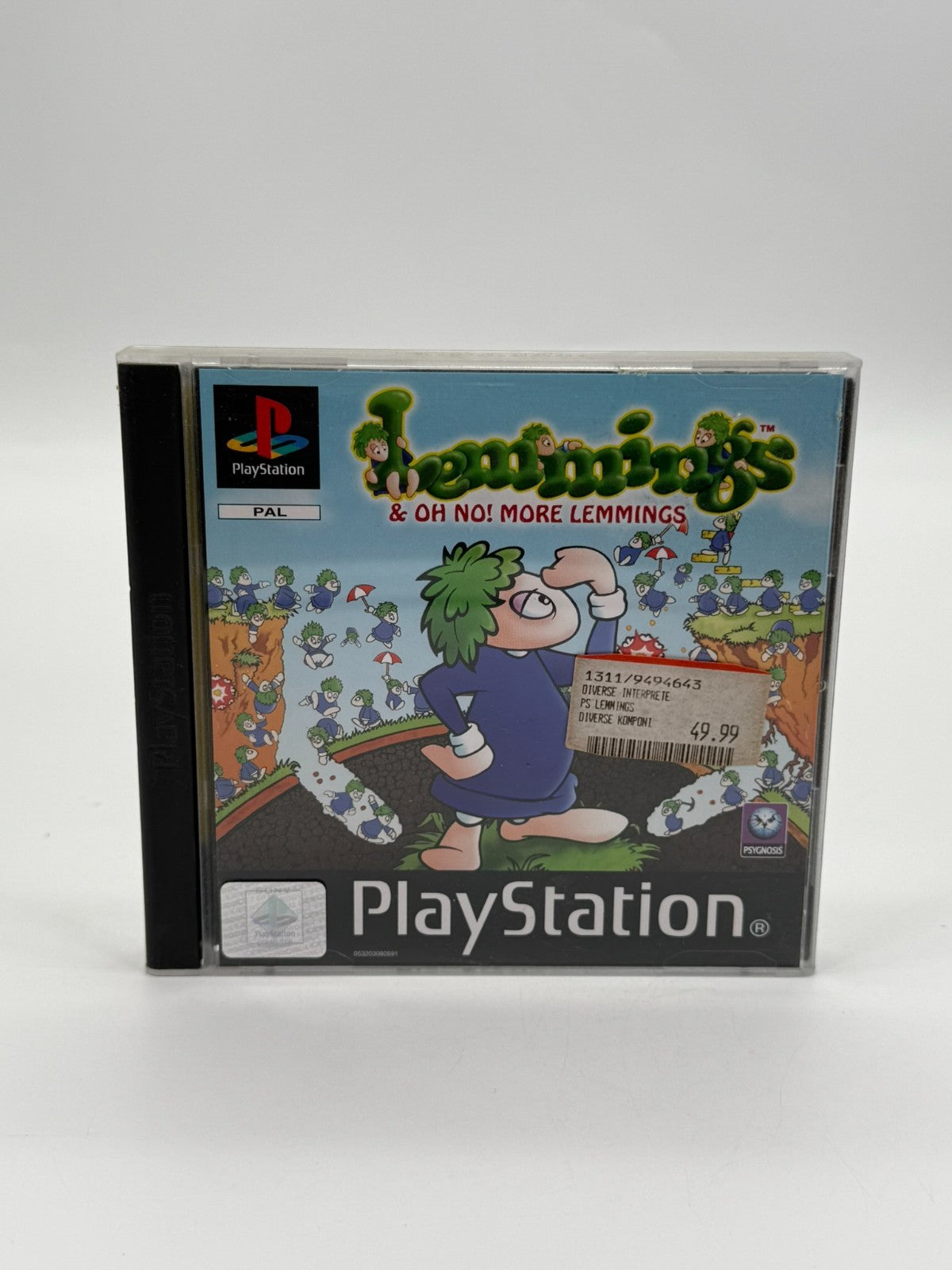 Lemmings & Oh No! More Lemmings Sony Playstation 1 guter Zustand CIB OVP