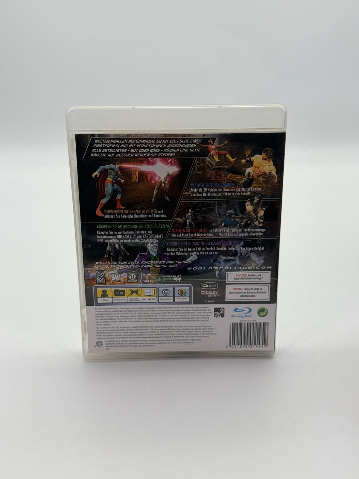 Mortal Kombat vs. DC Universe Sony Playstation 3 Sehr guter Zustand CIB OVP
