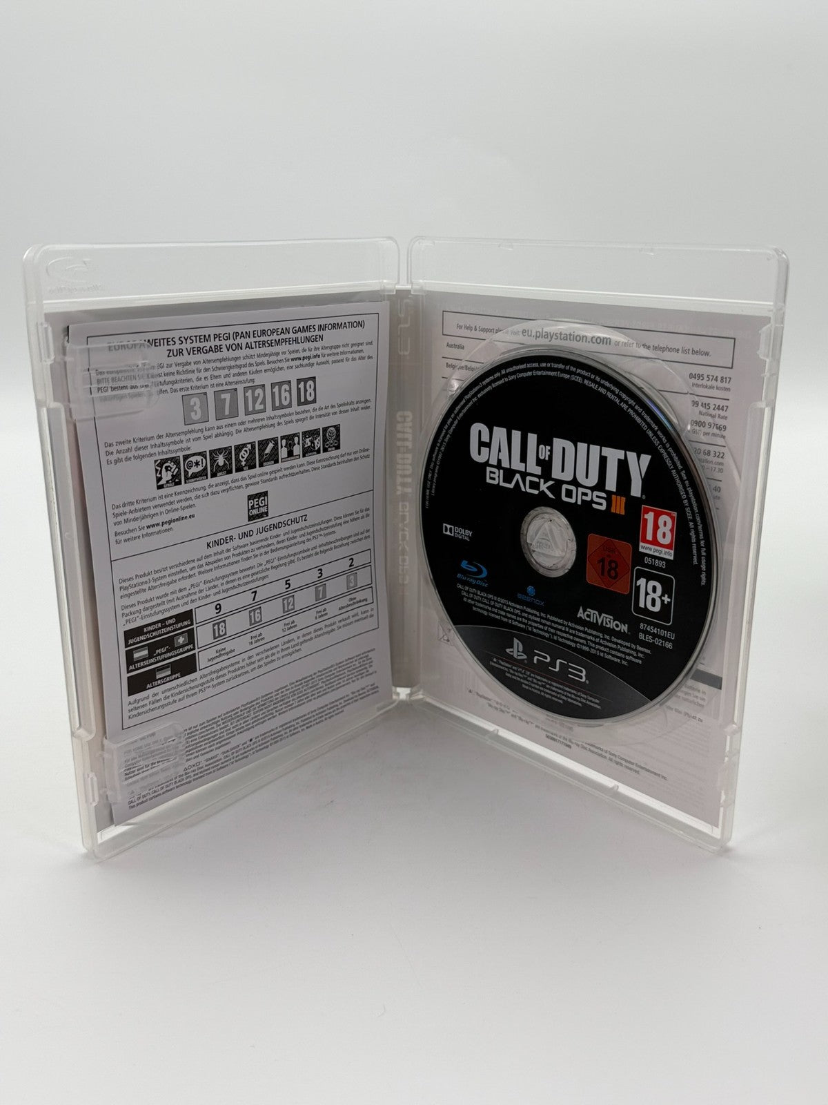 Call Of Duty Black Ops III Sony Playstation 3 Sehr guter Zustand CIB OVP