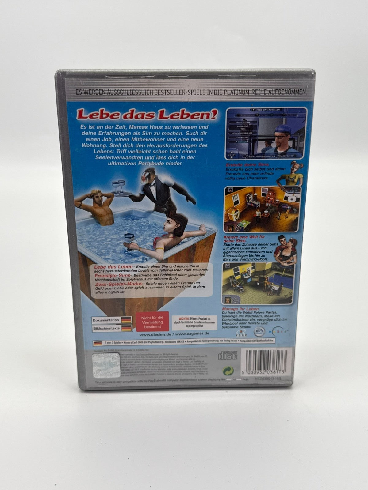 Die Sims Sony Playstation 2 bon état CIB OVP