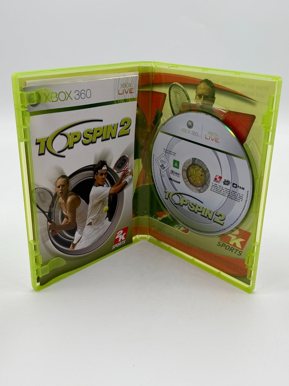 Top Spin 2 Microsoft XBox 360 Sehr guter Zustand CIB OVP