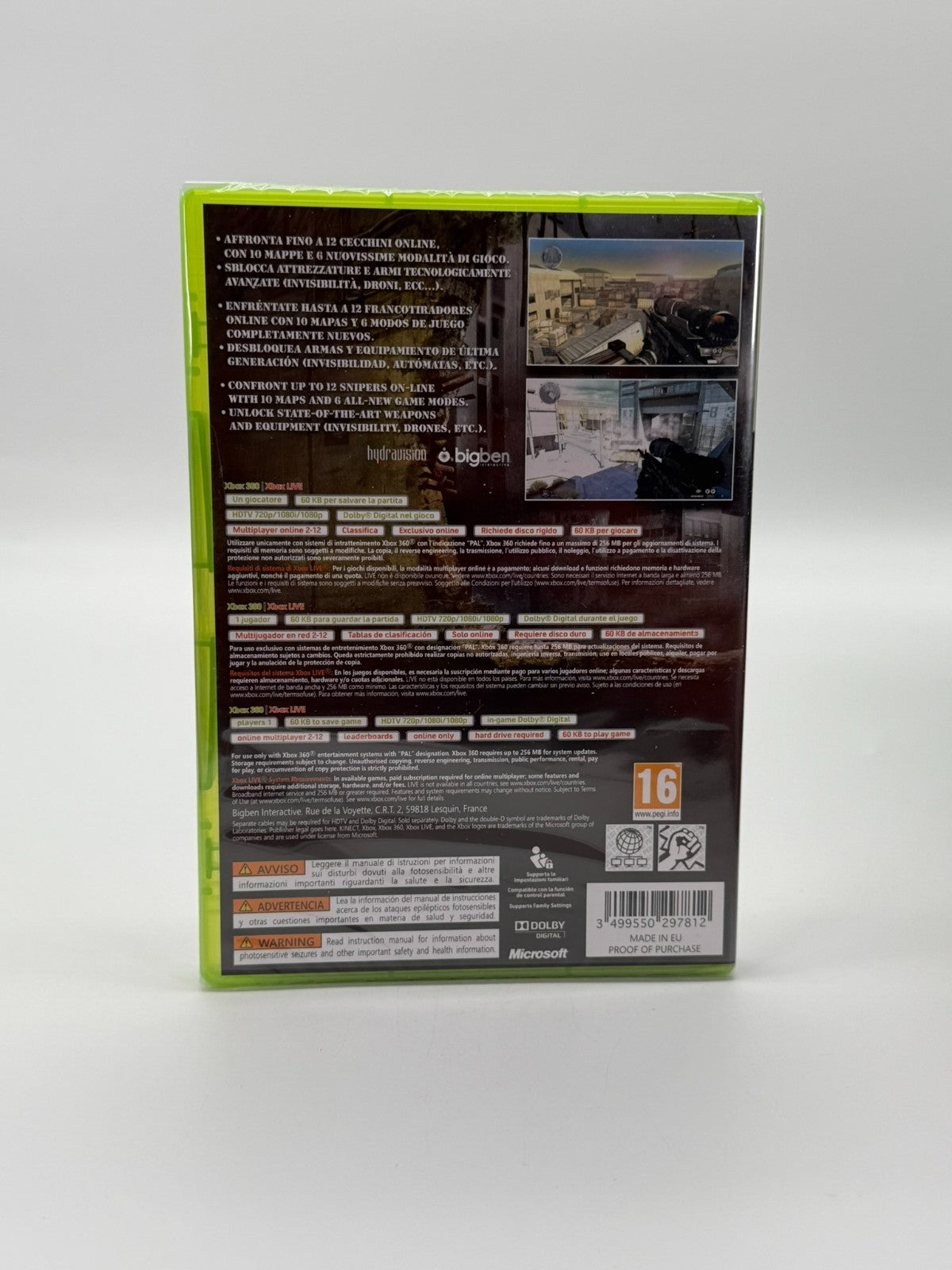 Snipers Microsoft XBox 360 Neuf Scellé d'Usine CIB OVP