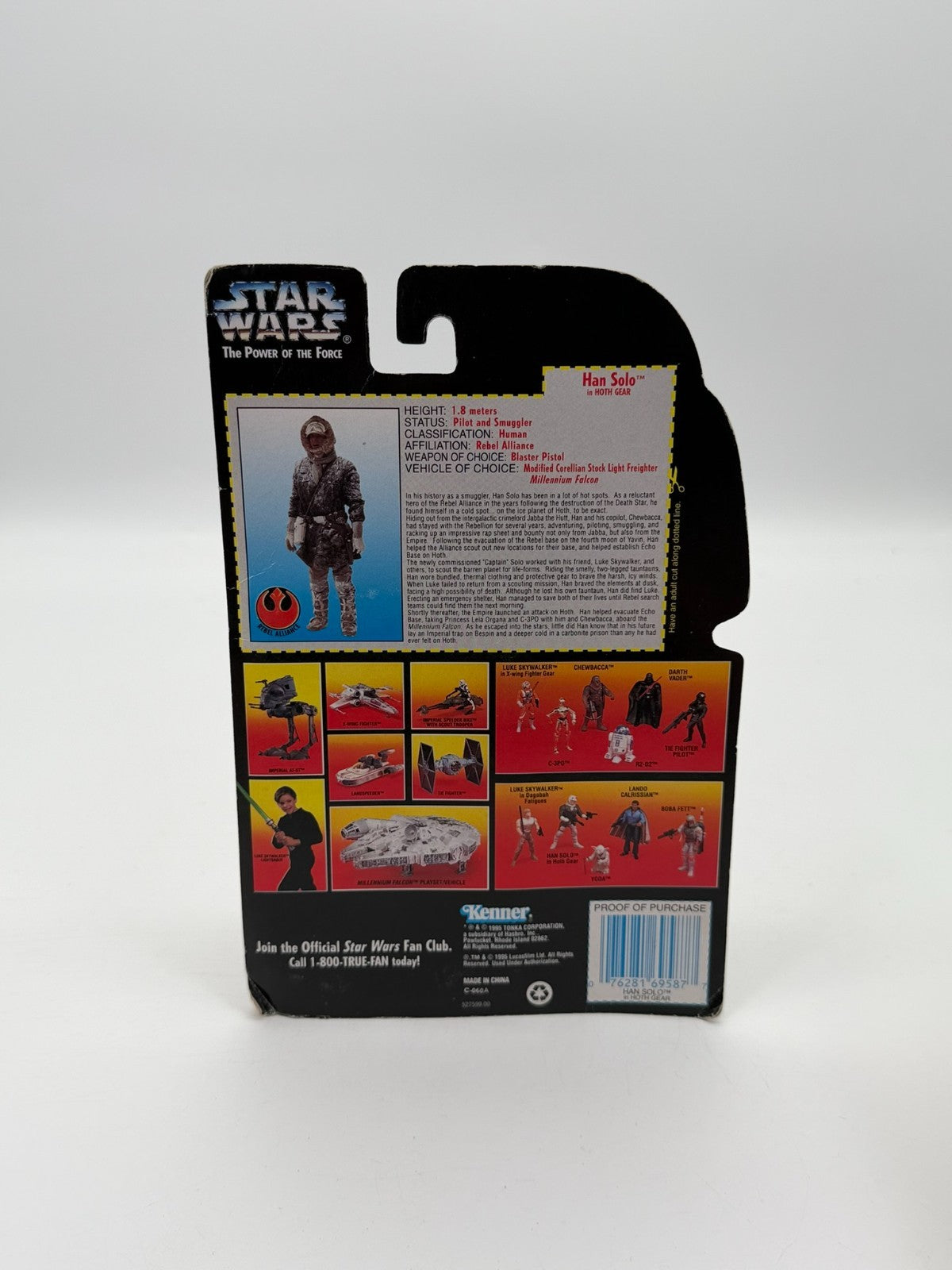 Star Wars Figure Han Solo in Hoth Gear The Kenner Collection New Unopened