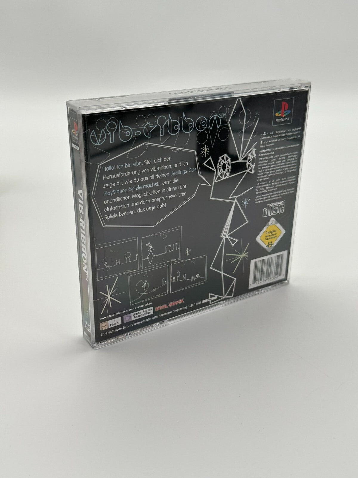 VIB Ribbon Sony Playstation 1 PS1 PSX PsOne Sammlerzustand Neuwertig Inkl Poster
