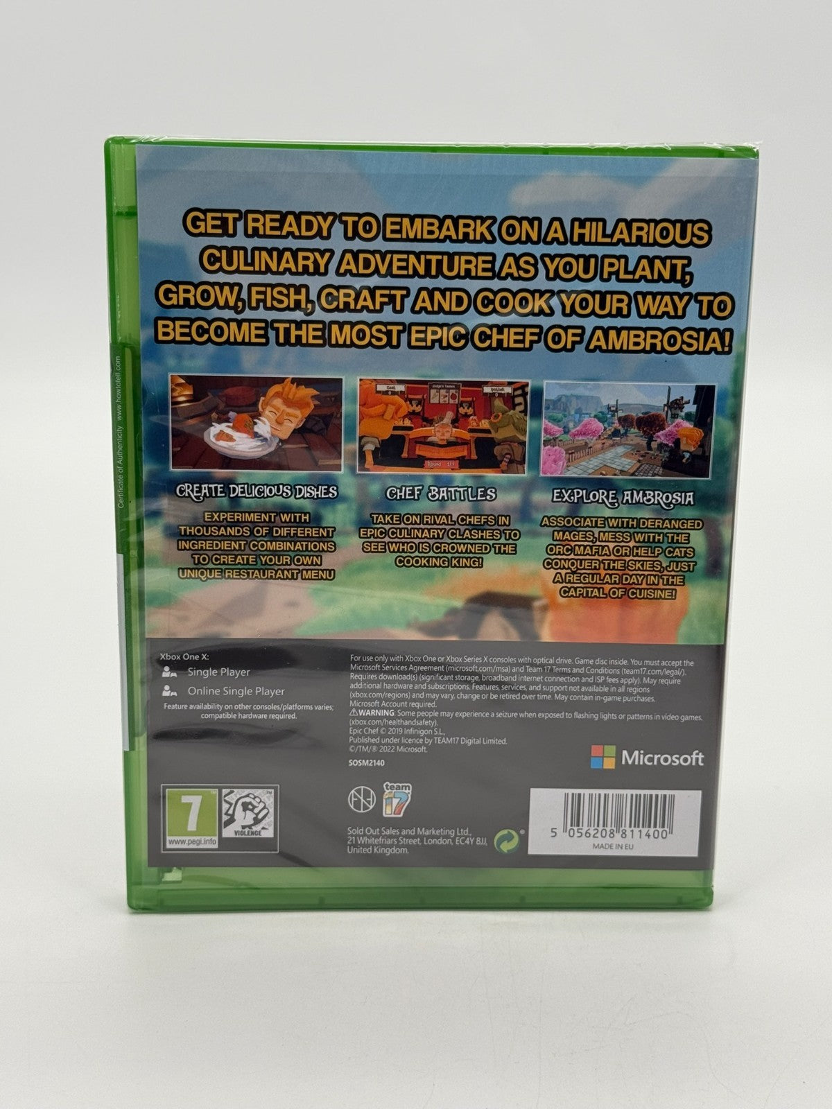 Epic Chef Microsoft Xbox One Factory Sealed CIB NIB