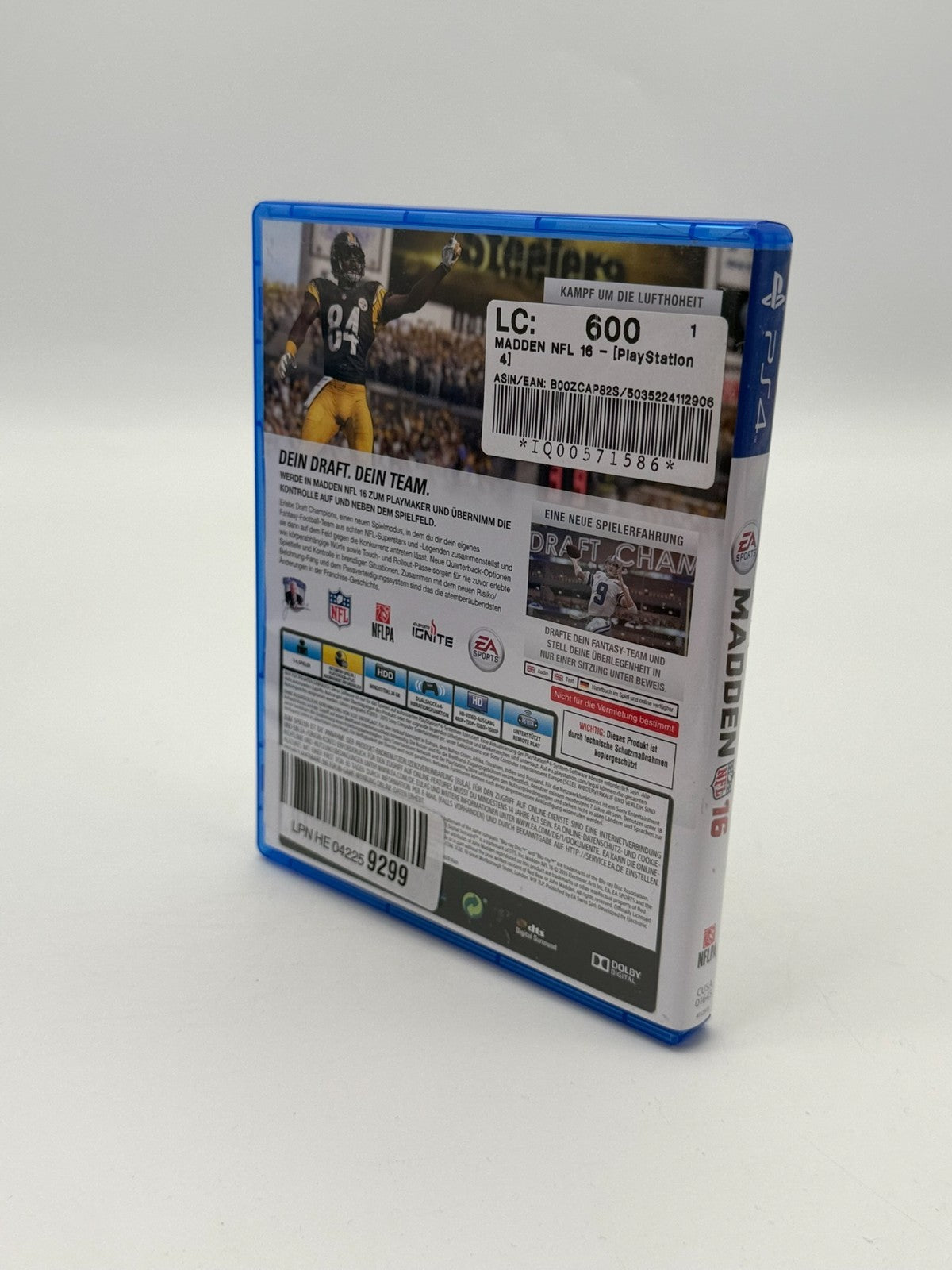 Madden NFL 16 Sony Playstation 4 Très bon état CIB OVP