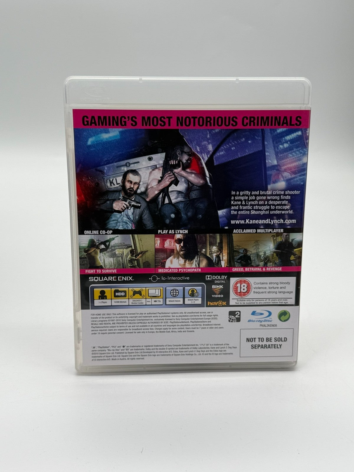 Kane & Lynch 2 Dog Days Limited Edition Sony Playstation 3 Sehr guter Zustand