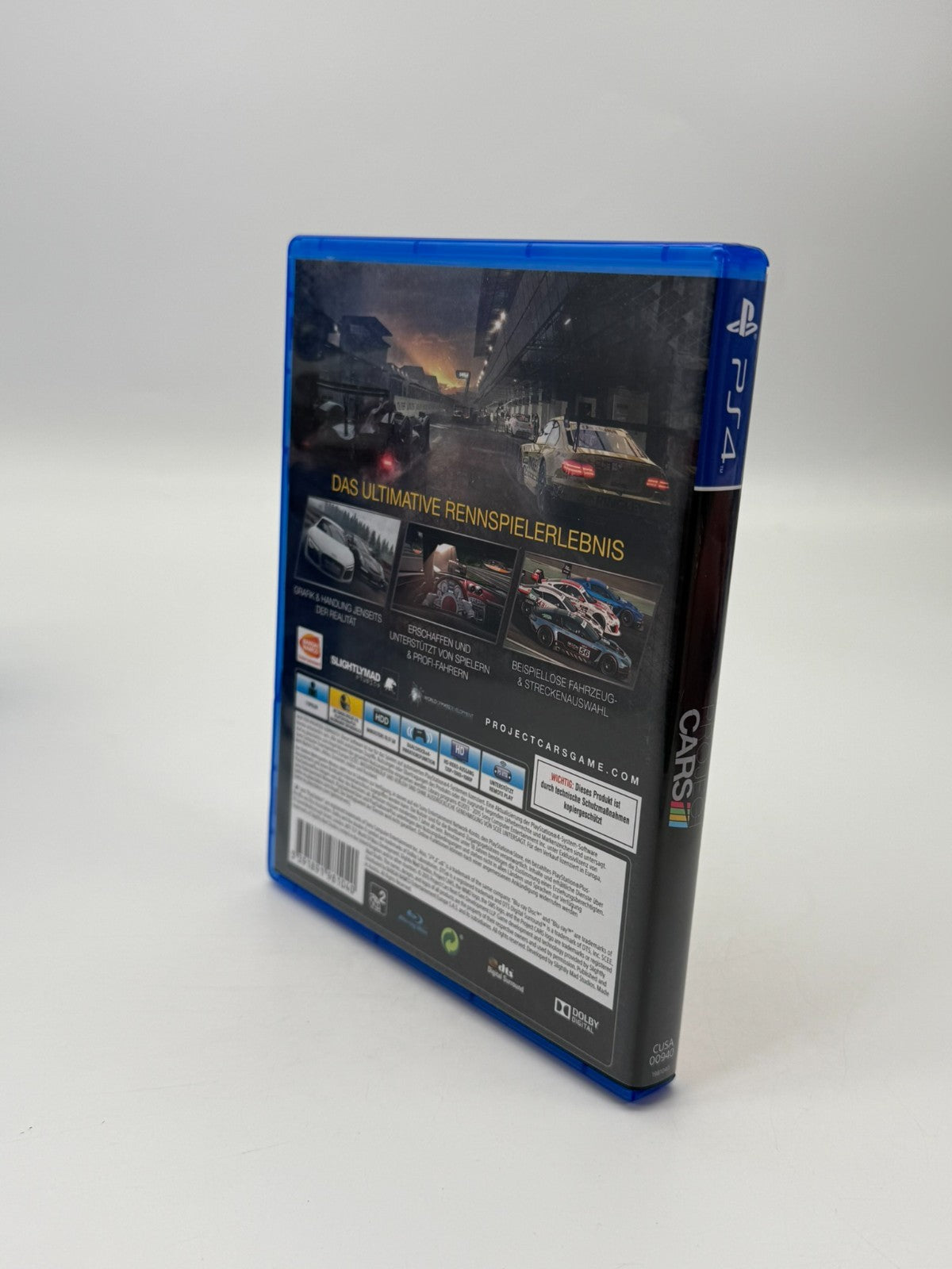 Project Cars Sony Playstation 4 Très bon état CIB Boîte d'origine