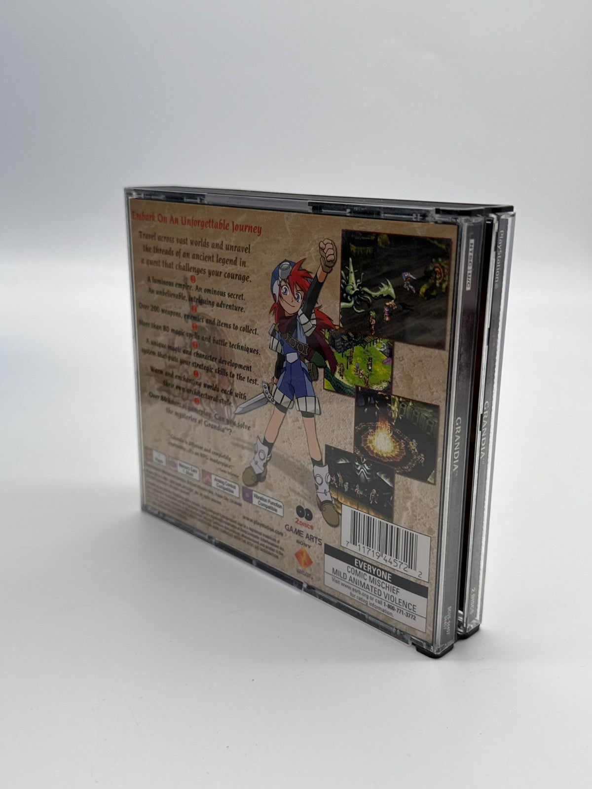 Grandia Sony Playstation 1 NTSC U/C bon - très bon état CIB Boîte