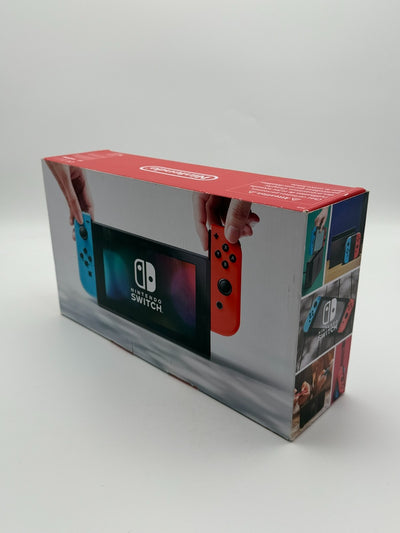 Nintendo Switch V1 Konsole Grün Rot guter Zustand mit Originalverpackung