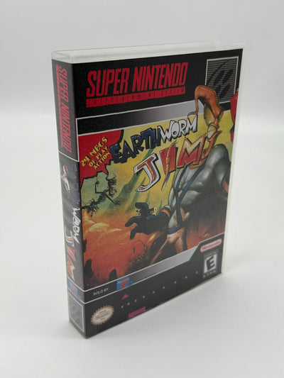 Earthworm Jim Super Nintendo SNES NTSC-U/C bon - très bon livret + cartouche