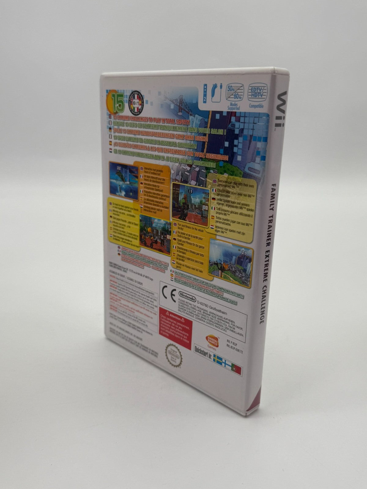 Family Trainer Extreme Challenge Nintendo Wii guter Zustand CIB OVP