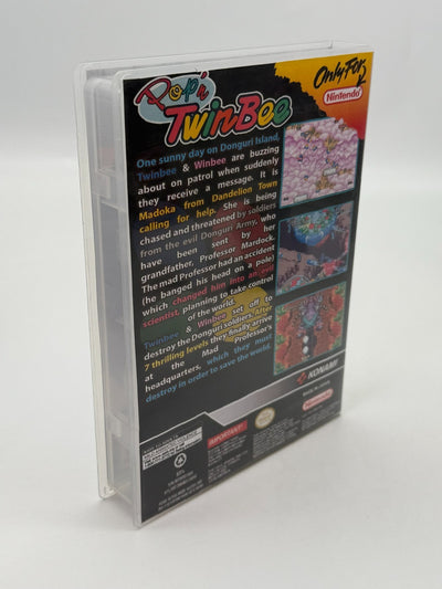 Pop´n TwinBee Super Nintendo SNES PAL bon état Cartouche + Housse de protection