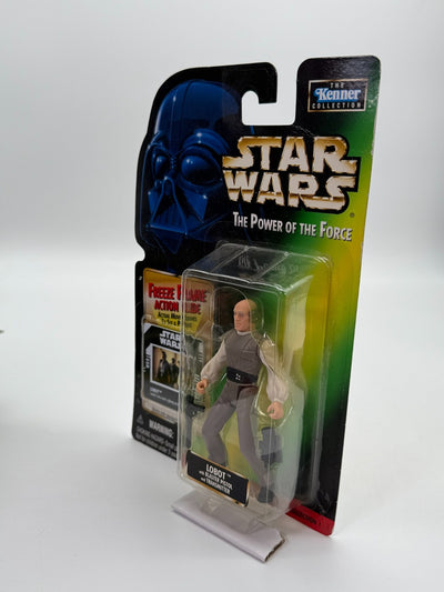 Figurine Star Wars The Power Of The Force Lobot avec Blaster Collection Kenner Neuve