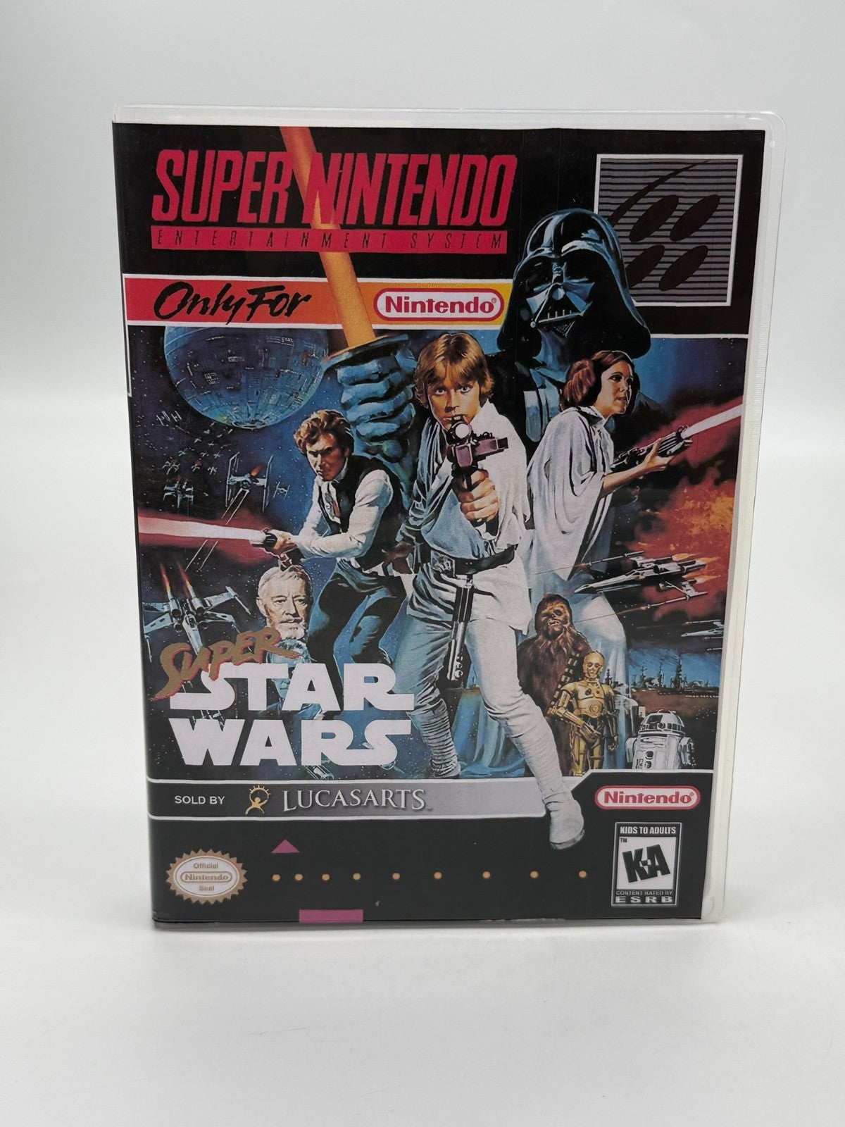 Super Star Wars Super Nintendo SNES NTSC-U/C bon état Cartouche + Manuel