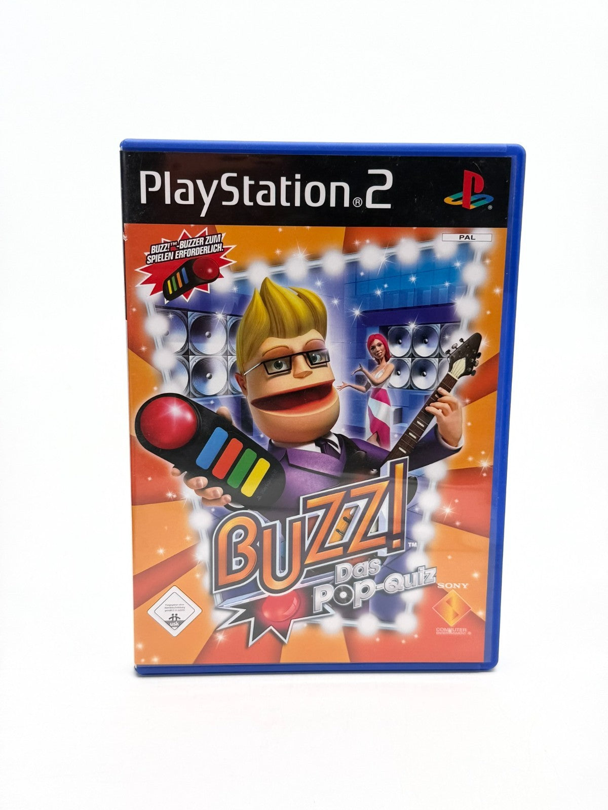 Buzz Das Pop Quiz Sony Playstation 2 Sehr guter Zustand CIB OVP