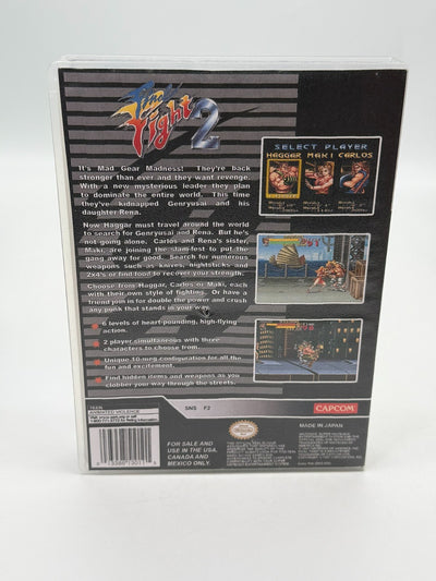 Final Fight 2 Super Nintendo SNES NTSC-U/C Bon - Très bon