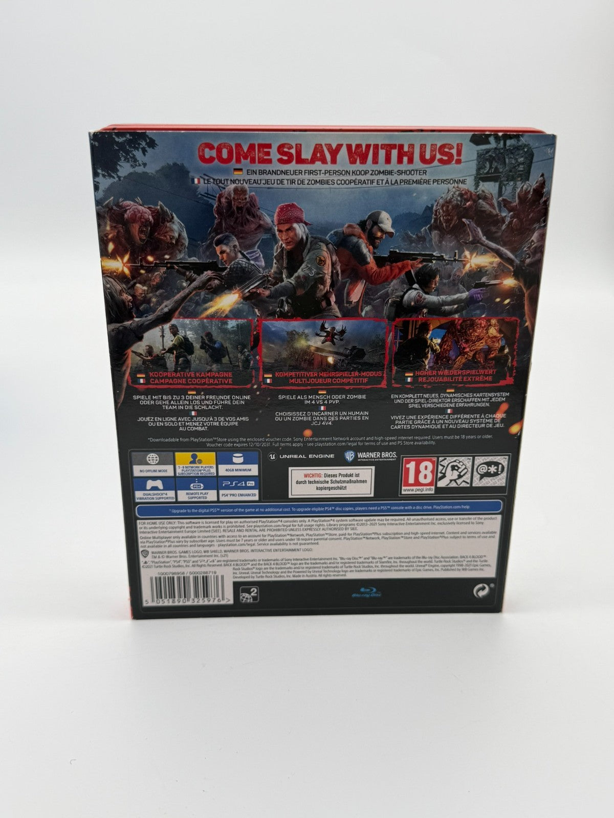 Back 4 Blood Deluxe Edition Steelbook Sony Playstation 4 Very good condition