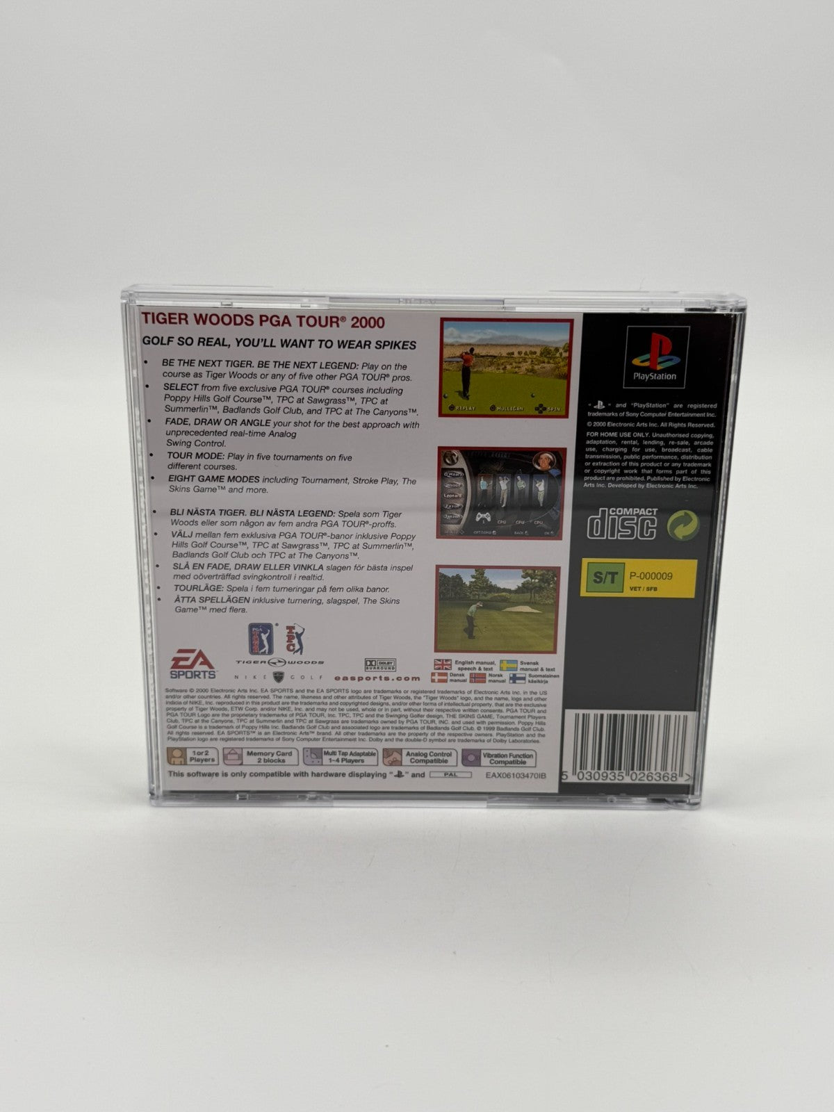 Tiger Woods PGA Tour 2000 Sony Playstation 1 Sehr guter Zustand CIB
