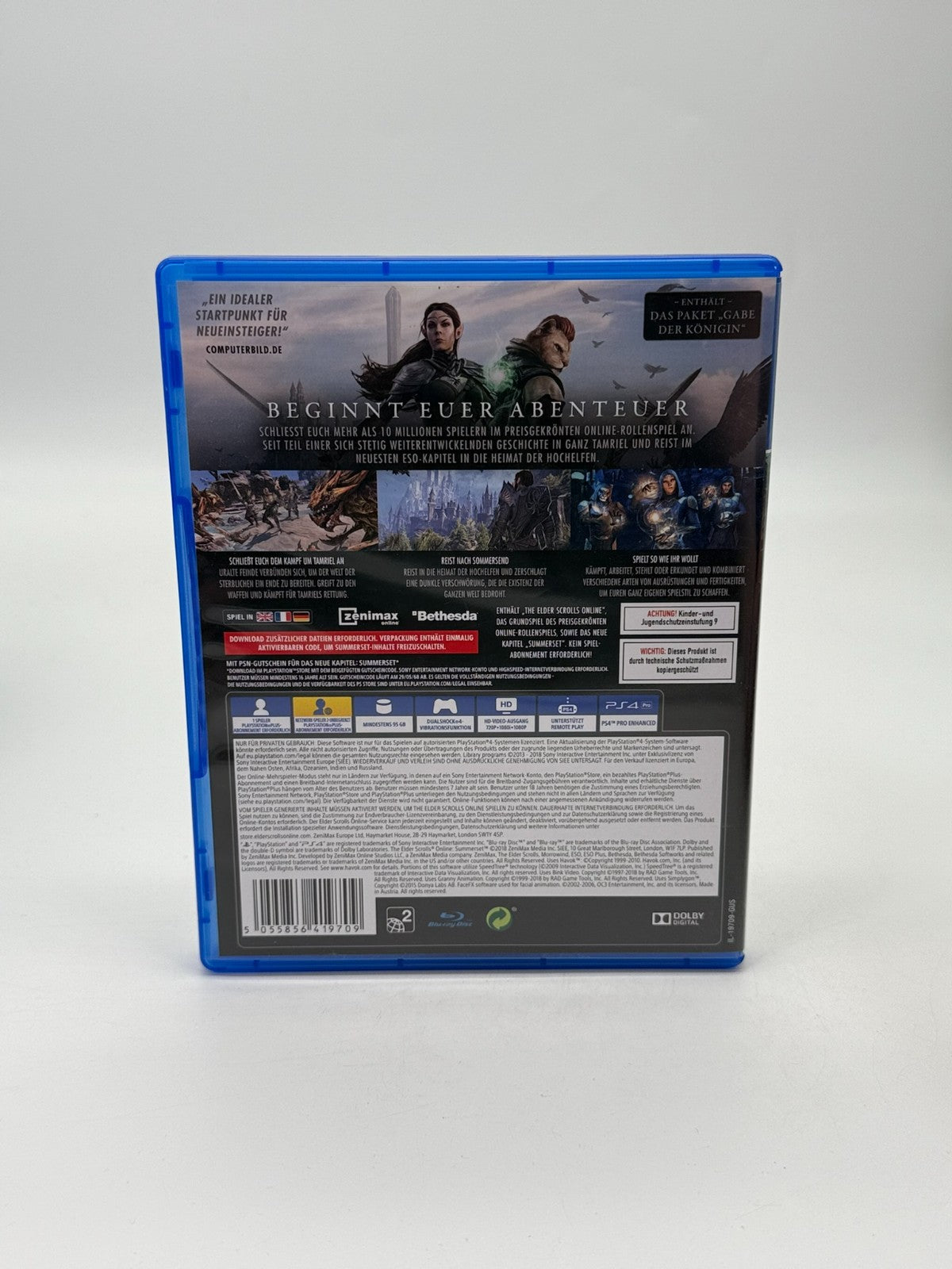 The Elder Scrolls Online Summerset Sony Playstation 4 État comme neuf CIB