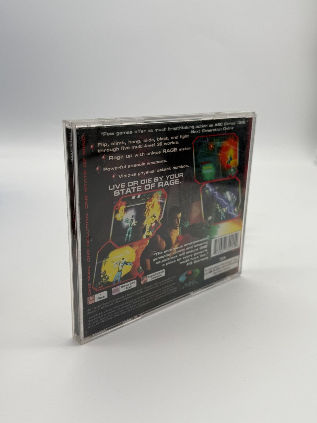 One Sony Playstation 1 NTSC U/C guter Zustand CIB OVP