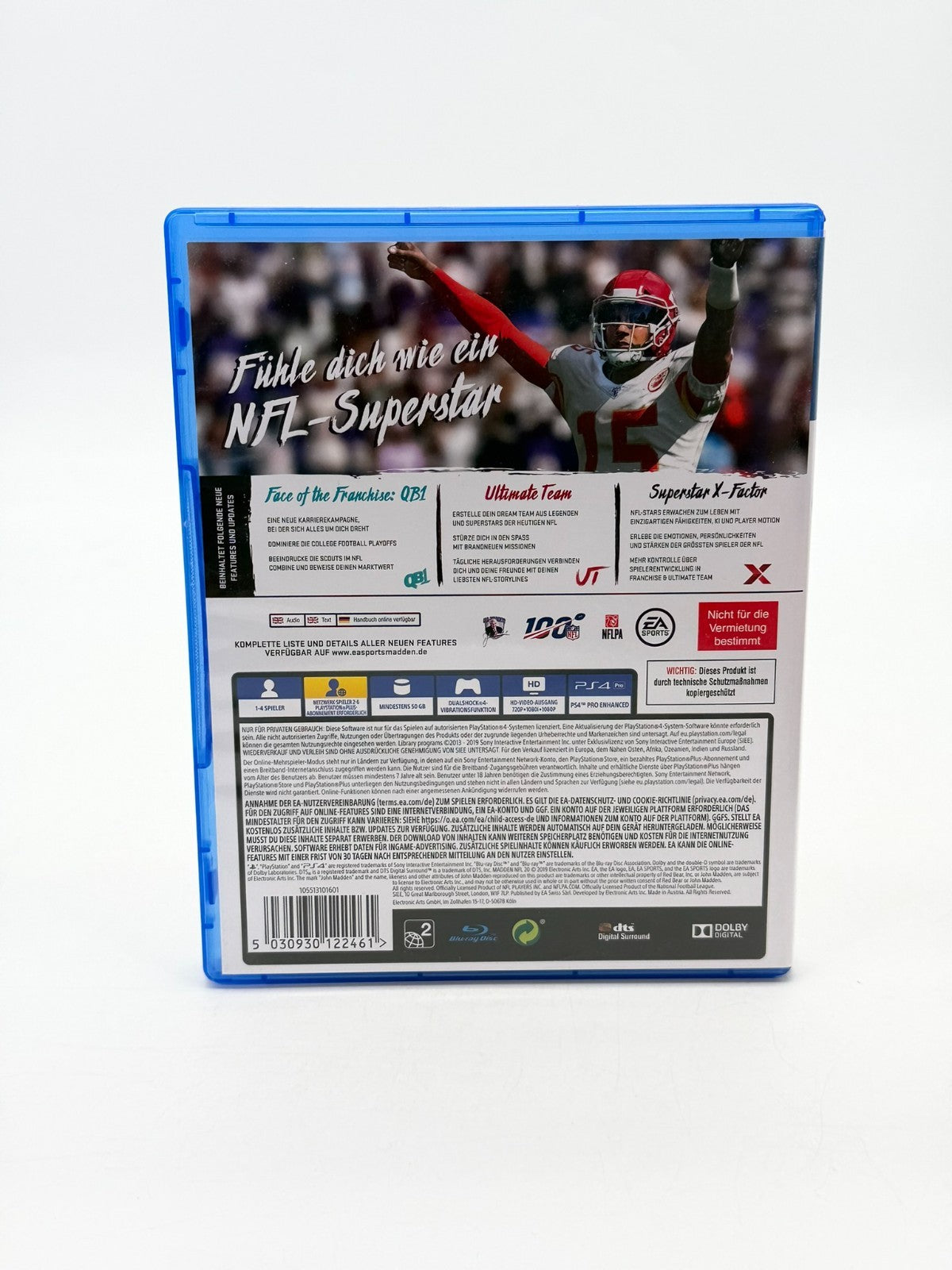 Madden NFL 20 Sony Playstation 4 Très bon état CIB OVP