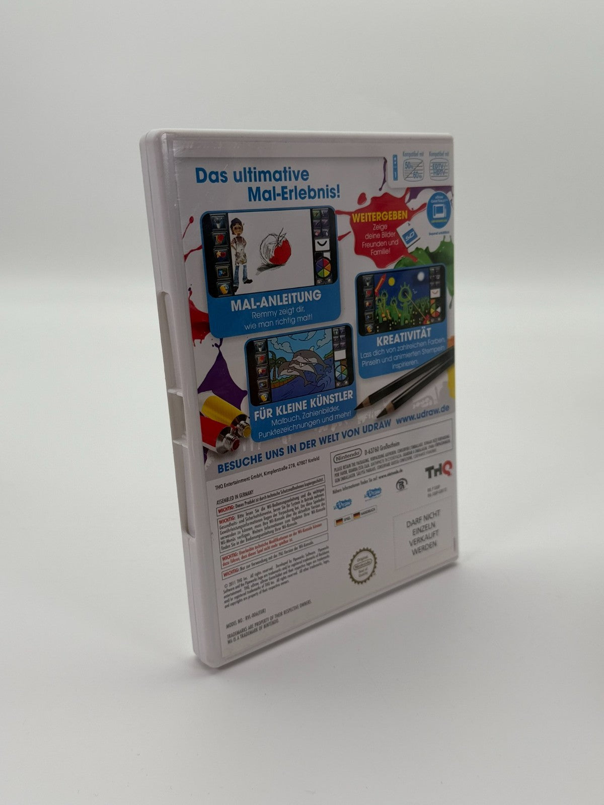 uDraw Studio Instant Artist Nintendo Wii Sehr guter Zustand CIB OVP