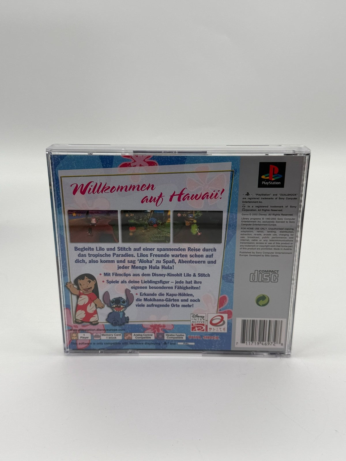 Disney Lilo & Stitch Zoff Auf Hawai Sony Playstation 1 guter Zustand CIB OVP