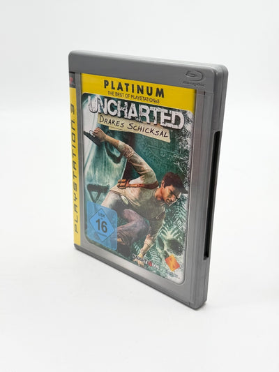 Uncharted Drakes Schicksal Sony Playstation 3 guter Zustand CIB Platinum