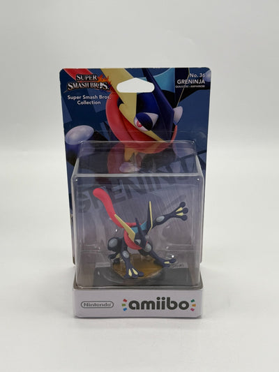 Super Smash Bros. Greninja N° 36 Amiibo Scellé en usine Neuf CIB OVP