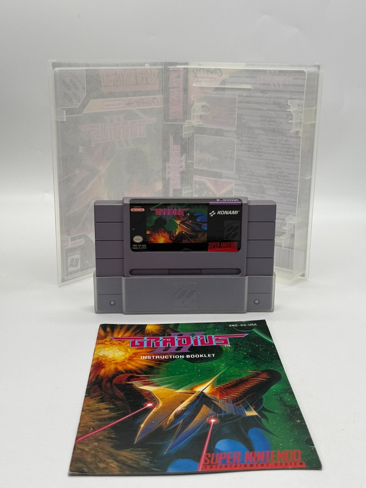 Gradius III Super Nintendo SNES NTSC-U/C Sehr guter Zustand Modul + Anleitung