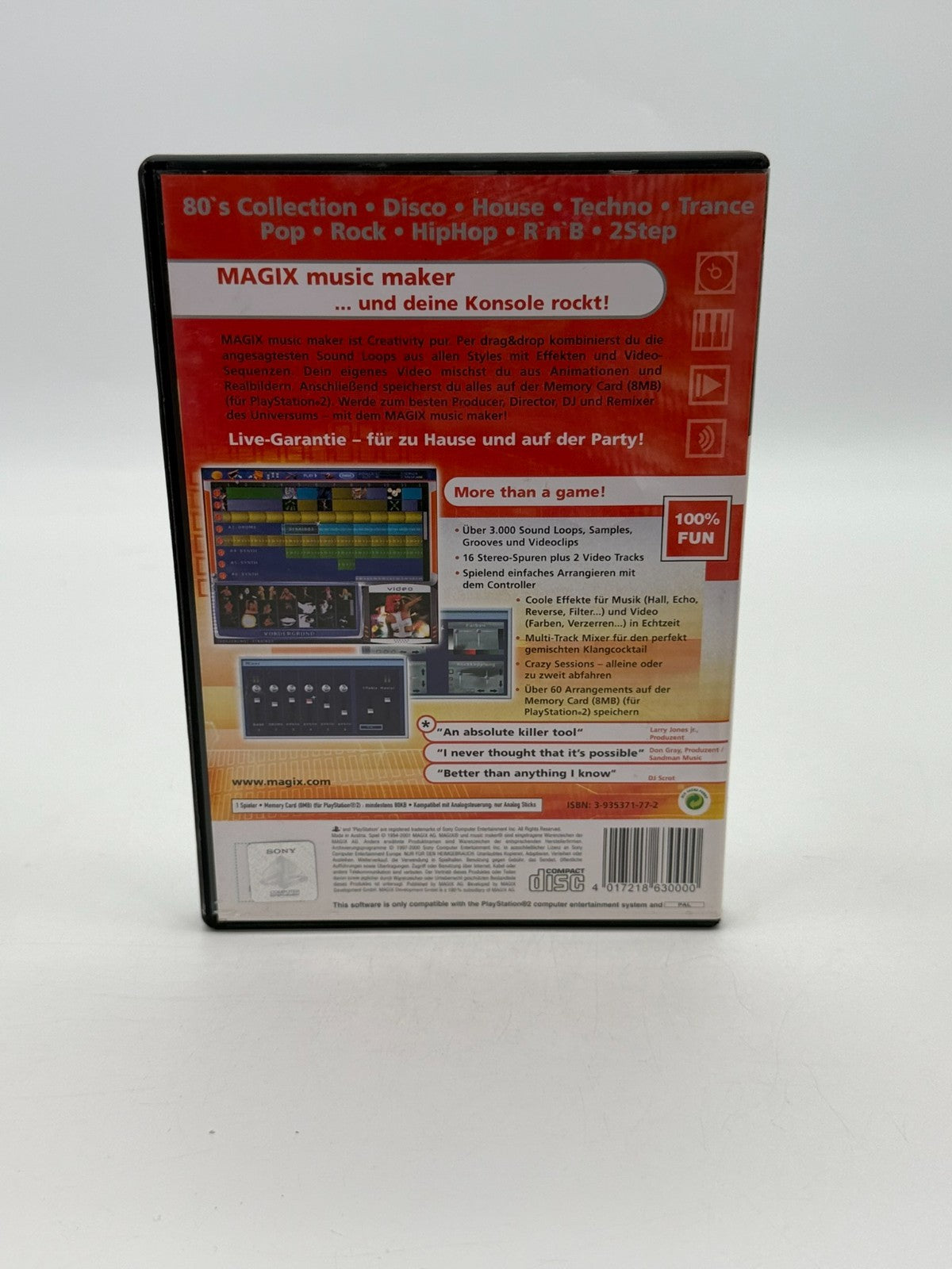 Magix Music Maker Sony Playstation 2 guter Zustand CIB OVP