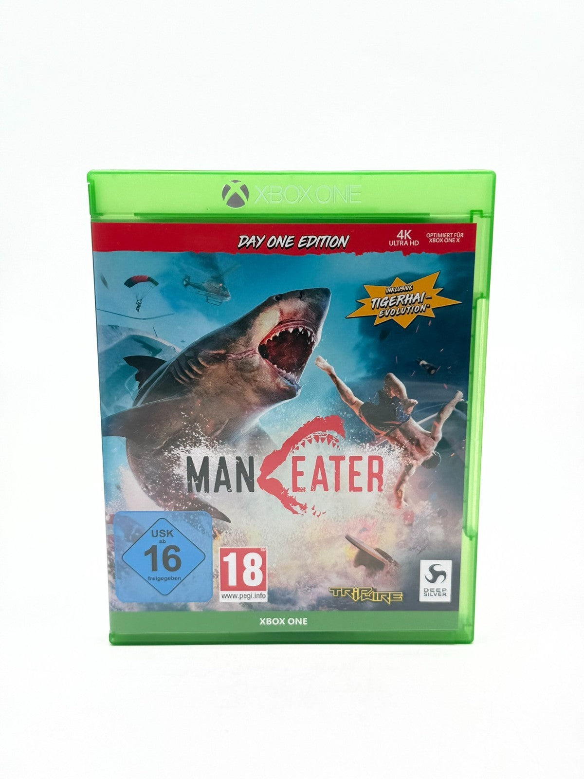 Maneater Day One Edition Microsoft XBox One Très bon état CIB OVP