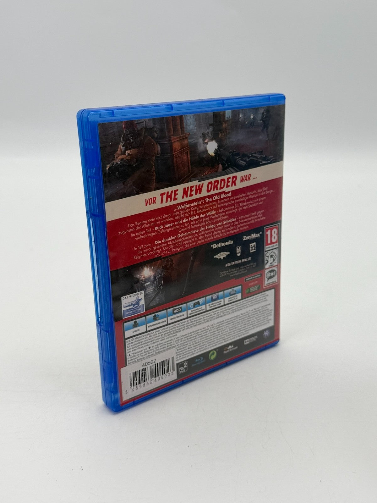 Wolfenstein The Old Blood Sony Playstation 4 AT Sehr guter Zustand OVP