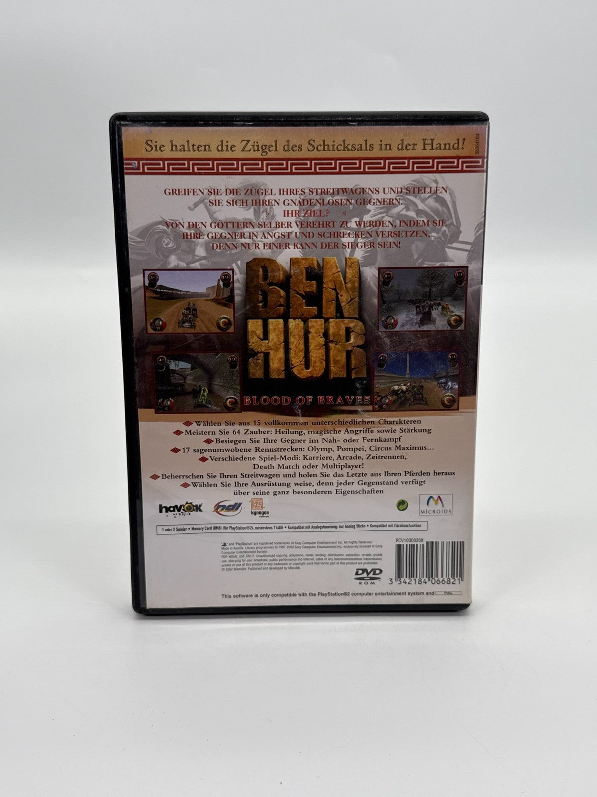 Ben Hur Sony Playstation 2 bon état complet en boîte