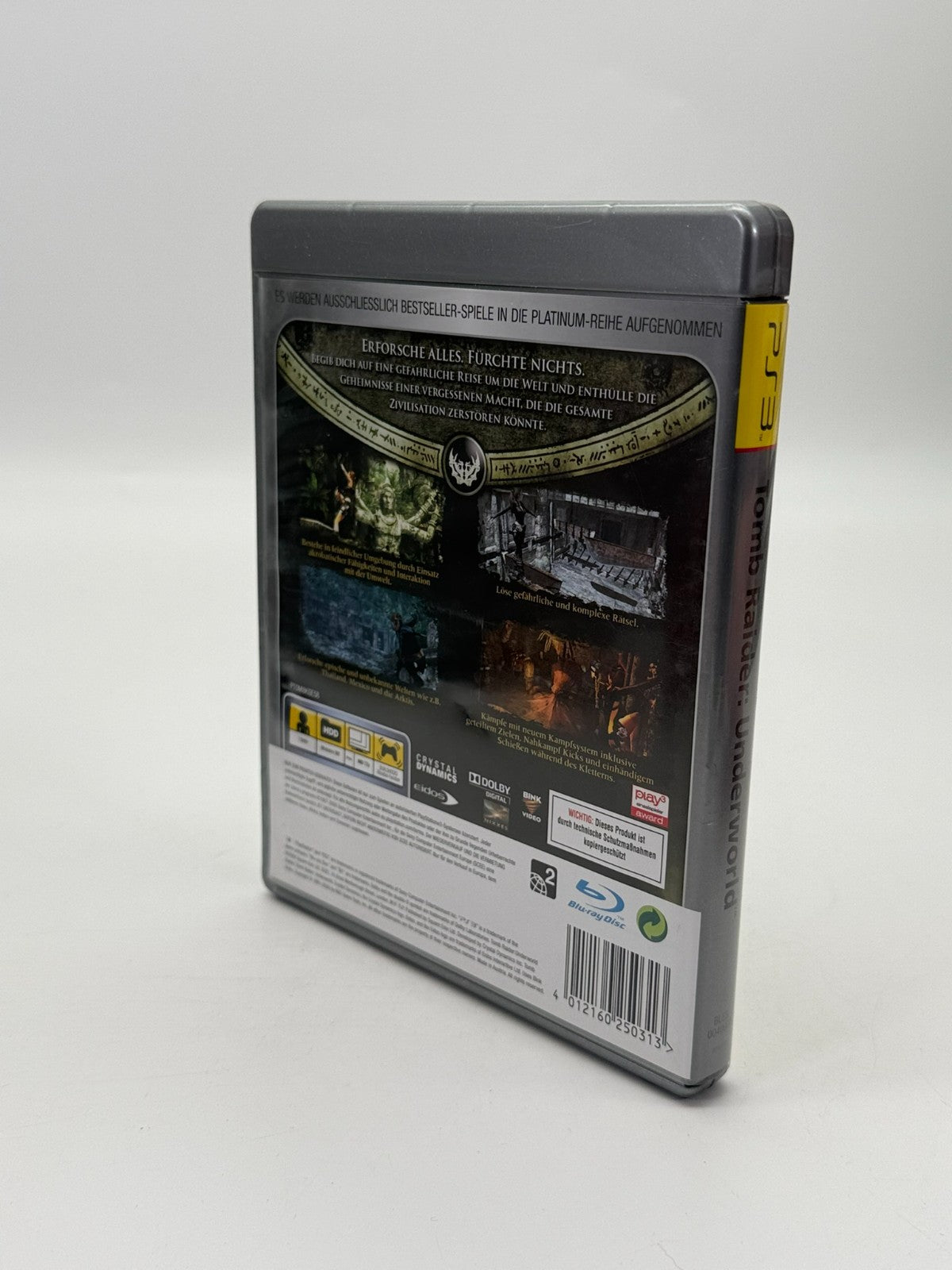 Tomb Raider Underworld Platinum Sony Playstation 3 Très bon état CIB OVP