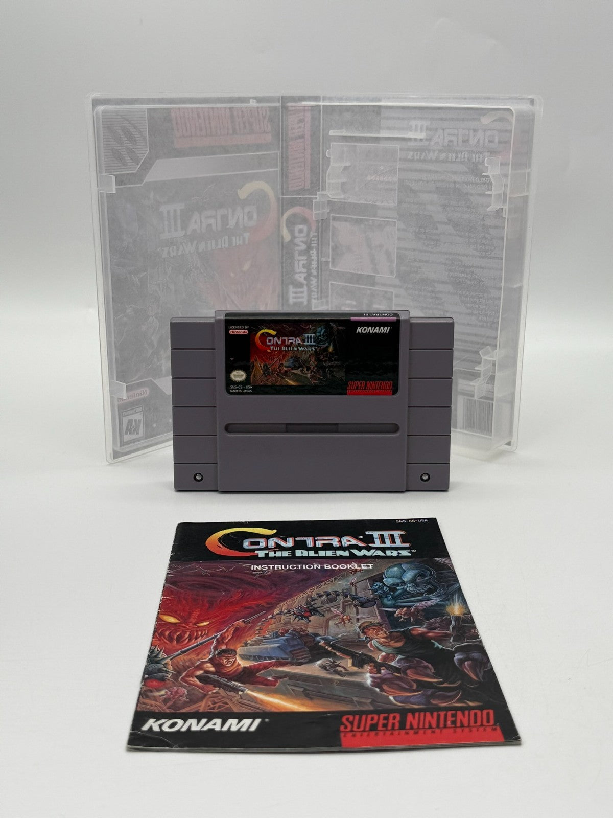 Contra III The Alien Wars Super Nintendo SNES NTSC-U/C Modul + Anleitung Gut