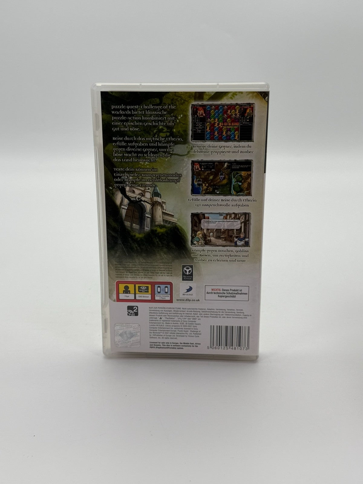Puzzle Quest Challange of the Warlords Sony PSP Sehr guter Zustand CIB OVP