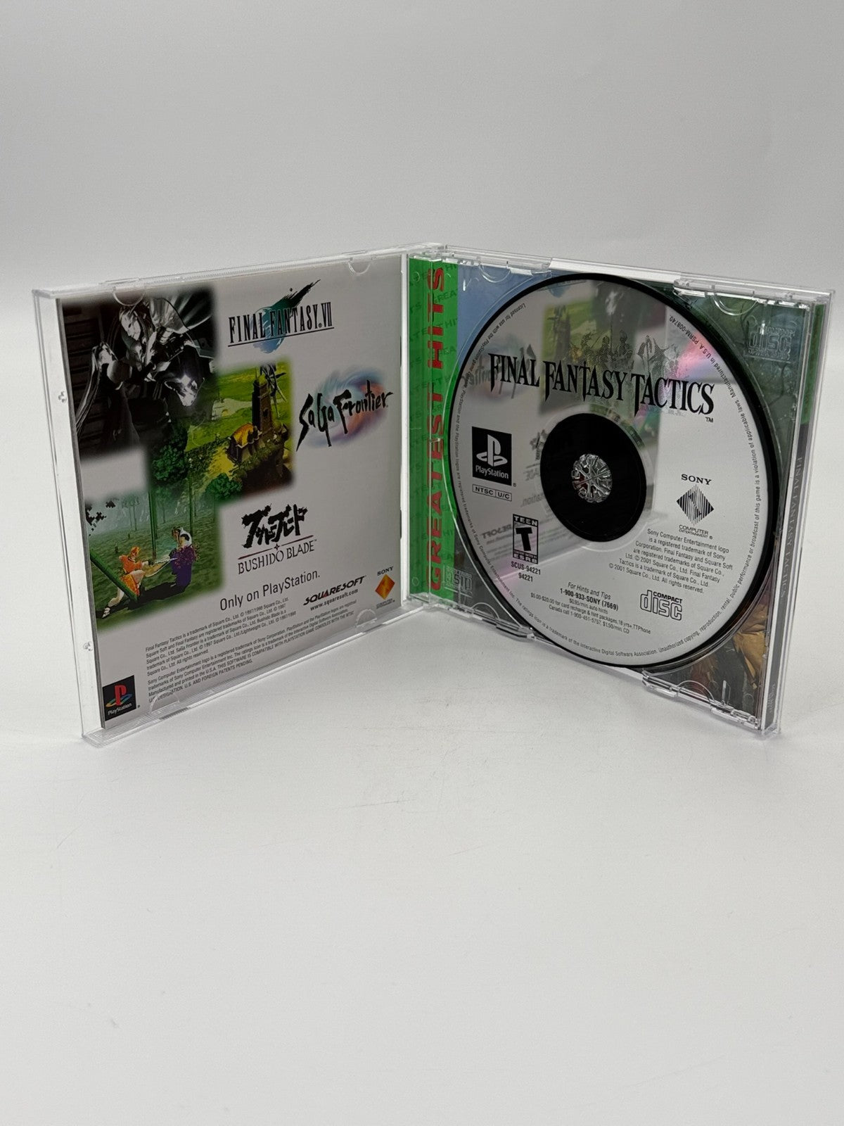 Final Fantasy Tactics Sony Playstation 1 NTSC-U/C Comme neuf CIB OVP