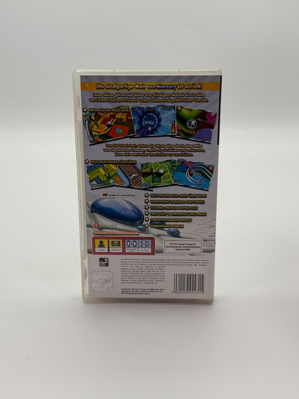 Mercury Meltdown Sony PSP Sehr guter Zustand CIB OVP