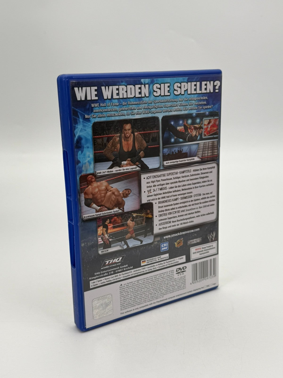 WWE Smack Down vs. Raw 2008 Sony Playstation 2 guter Zustand CIB OVP