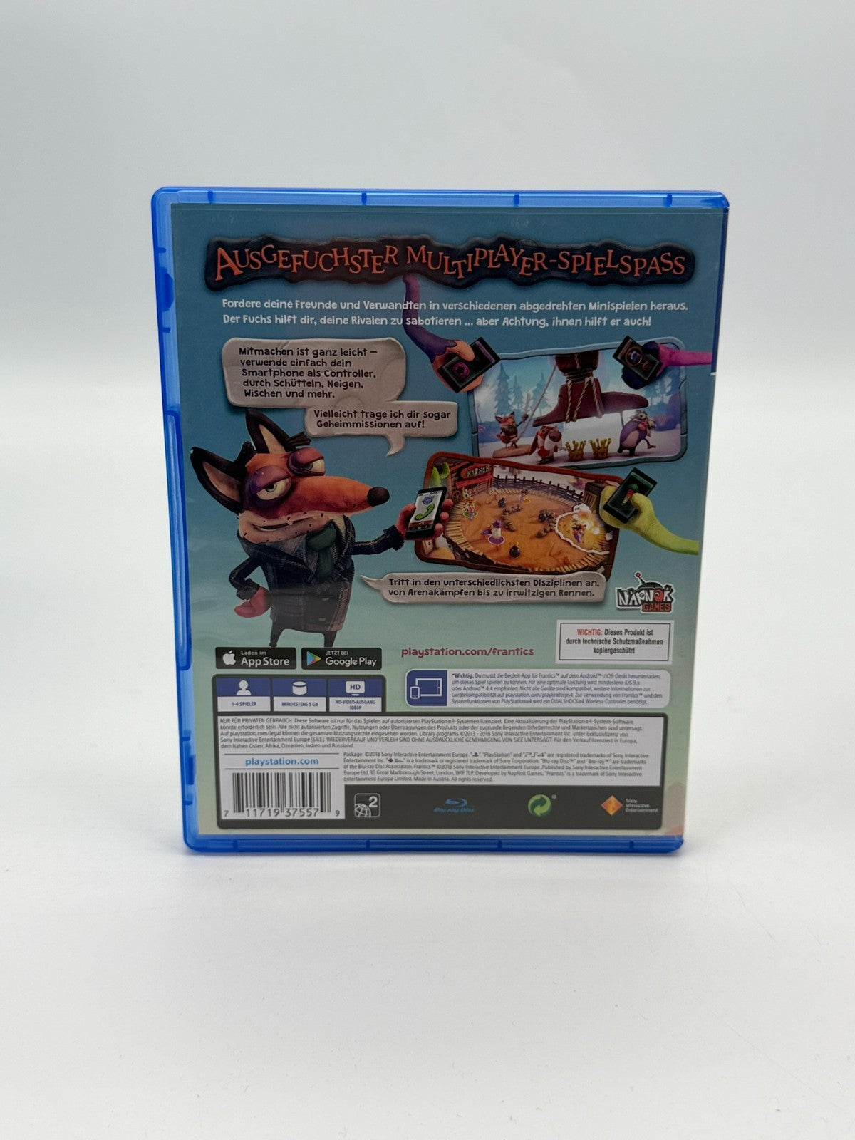 Frantics Sony PlayStation 4 Très bon état CIB Boîte d'origine