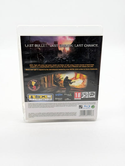 Metro Last Light Sony Playstation 3 guter Zustand CIB OVP